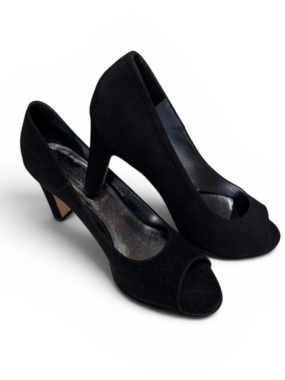 Taryn Rose Black Peep Toe